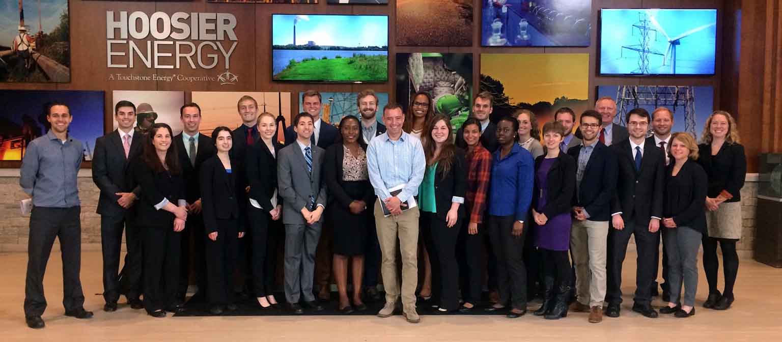Student group at Hoosier Energy